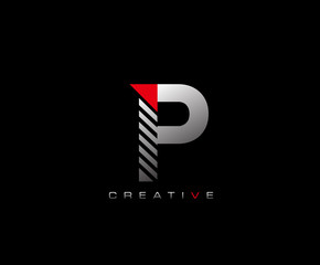 Creative Modern Letter P logo, Techno P Letter Logo Icon.
