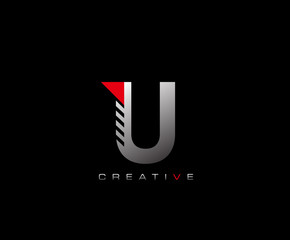Creative Modern Letter U logo, Techno U Letter Logo Icon. © bintank
