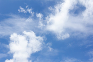 blue sky with white cloud