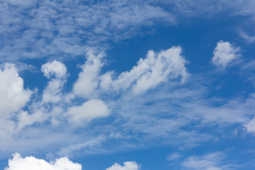 blue sky with white cloud