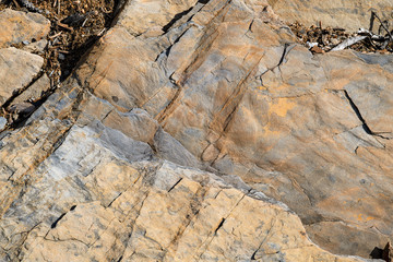 Macro rock detail with layers