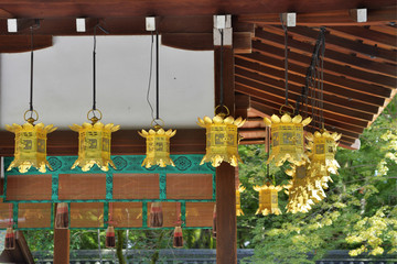 河合神社　吊り灯籠