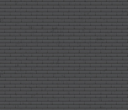 Seamless texture of brick wall. Old grey brick wall background. Vector illustration