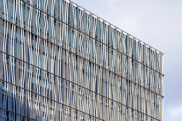Closeup View Of Curved Louvers.