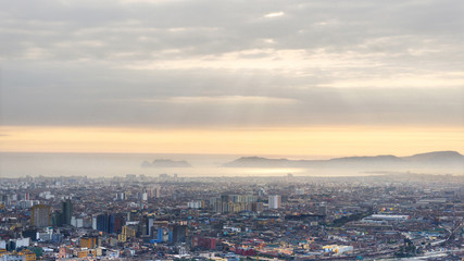 Atardecer en Lima desde el mirador panorámico