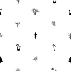 tree seamless pattern background icon.
