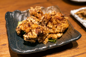 Deep Fried Chicken Skin.