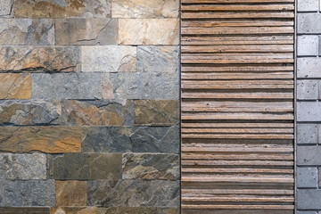 The Textured Wall by Blocks, Timber and Stone Tiles.