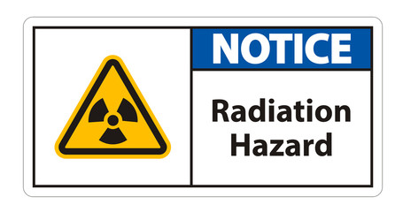 Obraz premium Radiation Hazard Symbol Sign Isolate On White Background,Vector Illustration