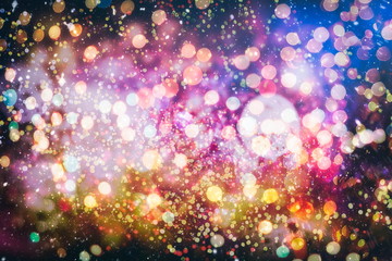 Bokeh with multi colors, Festive lights bokeh background, Defocused bokeh lights, Blurred bokeh