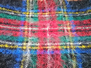  checked wool scarf for background