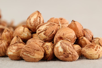 Peeled hazelnuts