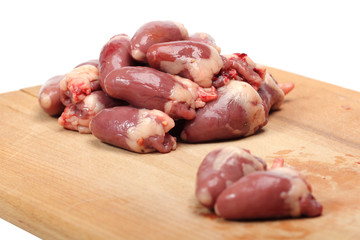 Chicken Hearts. Focus on background.