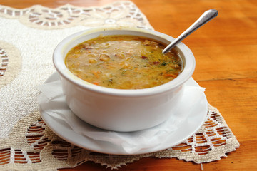 Soup of Sauerkraut White Cabbage
