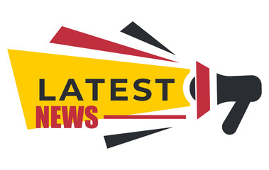 Megaphone isolated icon, latest news and breaking report