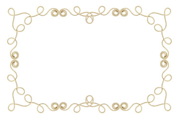 Beige cotton rope frame