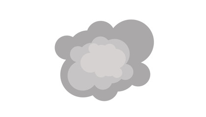 Smoke steam vector icon illustration. Simple image