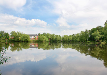 Obraz premium Pond. Ostafevo Park.