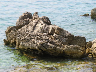 rocks in the sea