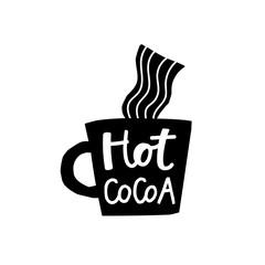 Hot Cocoa Coffee shirt quote lettering