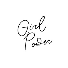 Girl Power shirt quote lettering