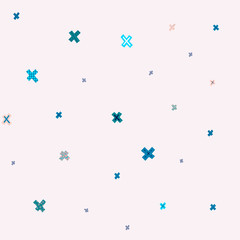 Winter hand drawn snowflakes seamless pattern