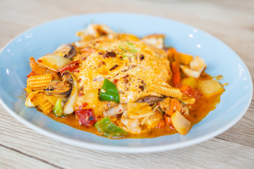 fried egg have lunch