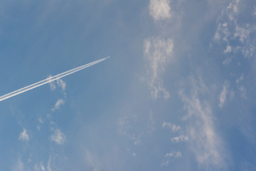 Plane high in the sky