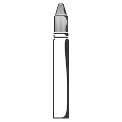 Icon of tall plastic 15ml bottle with dropper
