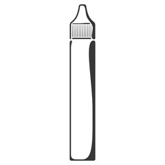 Icon of tall plastic 30ml bottle with dropper