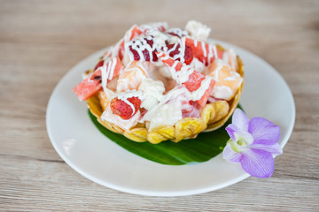 fruit salad on morning
