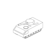 Sci Fi Modern Tank Isolated Images