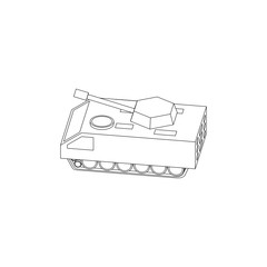 Sci Fi Modern Tank Isolated Images