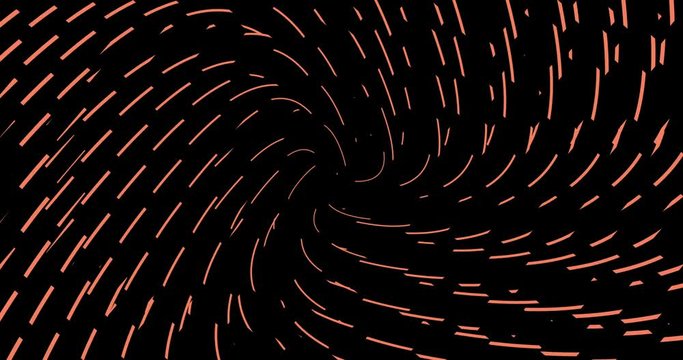 blocks of abstract pixel animated in circular radio wave. Abstract creations of circular shapes. Multicolor stripes elements moving in circular motion as a digital vortex