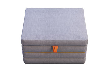 Fabric folding mattress seat section. 3d render