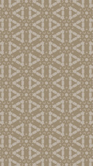 Ornate geometric pattern and two-tone abstract background