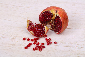 Ripe tasty pomegranate