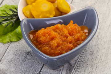 Zucchini squash caviar