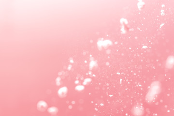 Abstract Pink bokeh defocus glitter blur background.