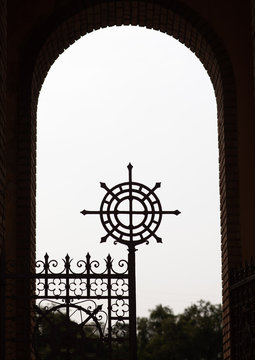 Enda mariam orthodox cathedral cross, Central region, Asmara, Eritrea