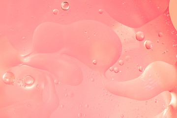 Abstract Pink water bubbles background