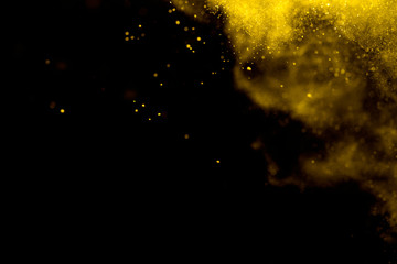 Abstract Yellow bokeh defocus Background.