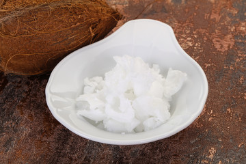 Dietary Coconut oil in the bowl