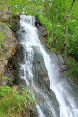 Fototapeta na wymiar Trusetal waterfall in Thuringia, Germany