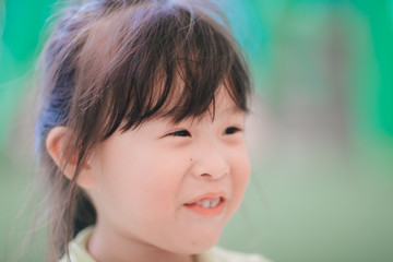 portrait of asian little girl