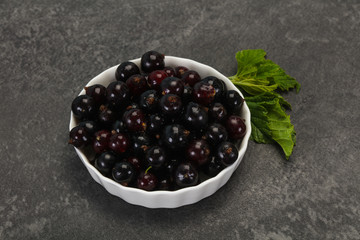 Fresh ripe sweet black currant