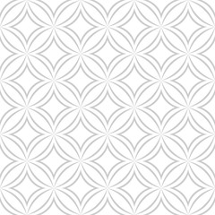 Vector geometric seamless pattern. Modern geometric background with circles.