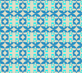 Geometric style shape cloth pattern design for fashion and decorative background and wallpaper