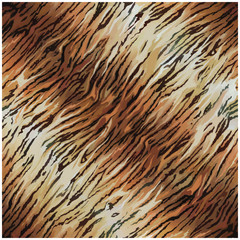 Natural tiger striped seamless vector colorful texture background.