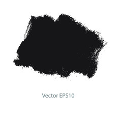 black brush stroke stripes. vector illustration